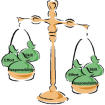 Money, scales, perhaps justice.  Thanks Jimmy Carter.